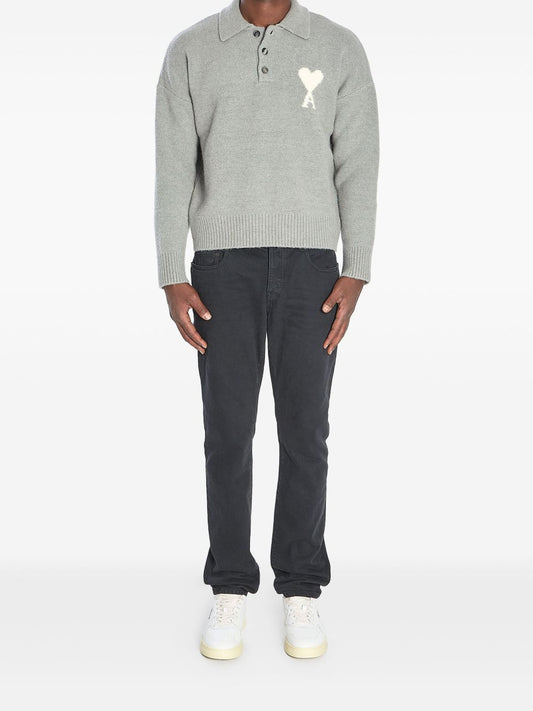 Ami Paris T-shirts and Polos Grey