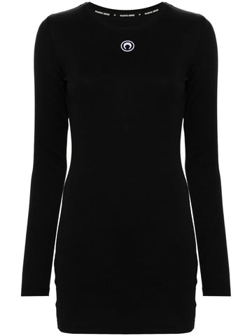 Marine Serre Crescent Moon-embroidered mini dress