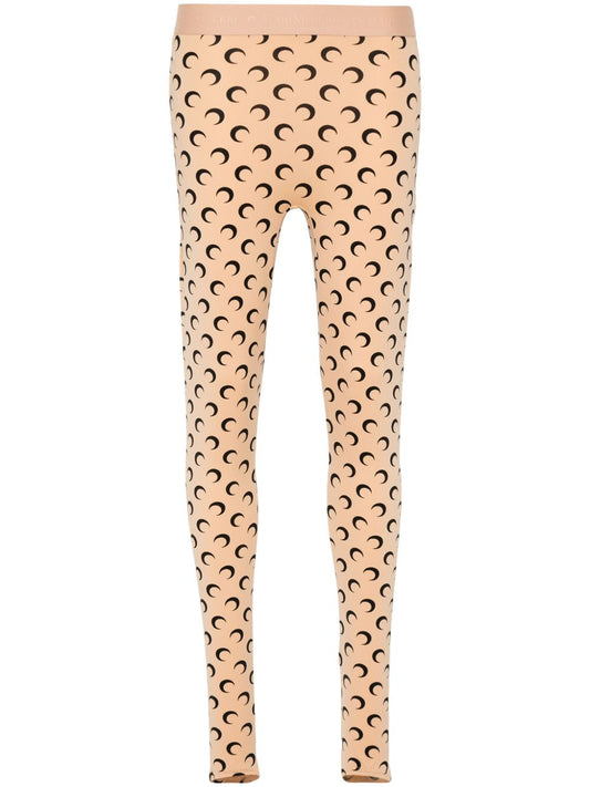 Marine Serre Fuseaux Moon recycled-jersey leggings