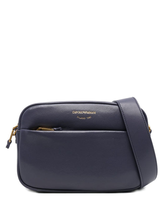 Emporio Armani zip-fastening leather shoulder bag