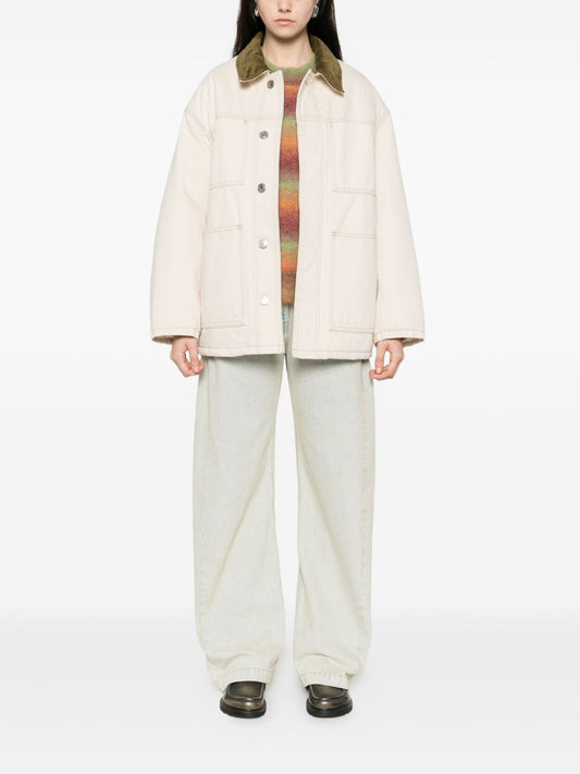 Ami Paris Coats Beige