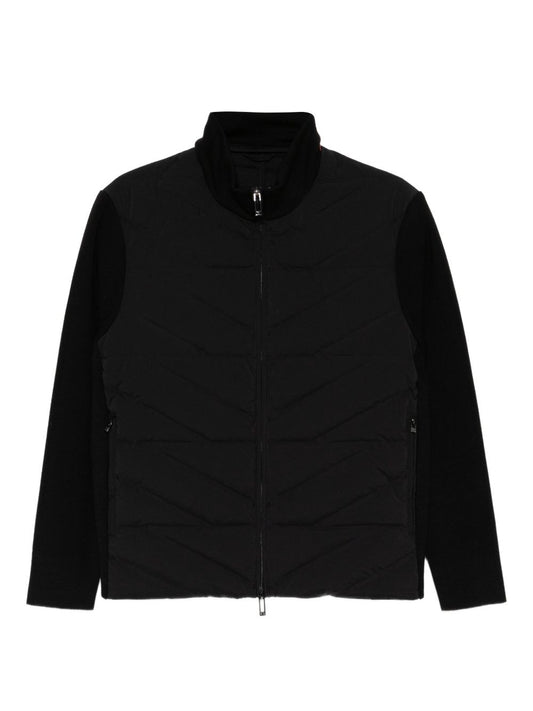 Emporio Armani Quilted panelled padded jacket
