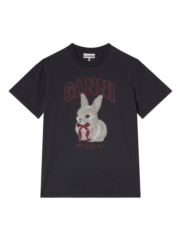 GANNI T-shirts and Polos Black