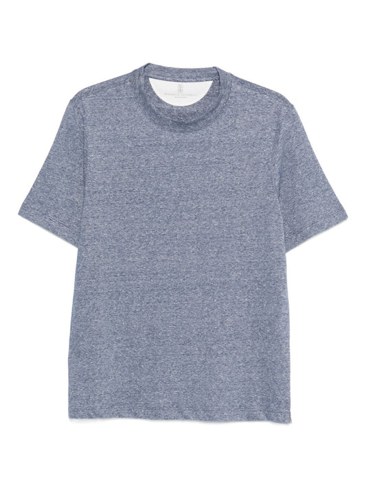 Brunello Cucinelli T-shirts and Polos Blue