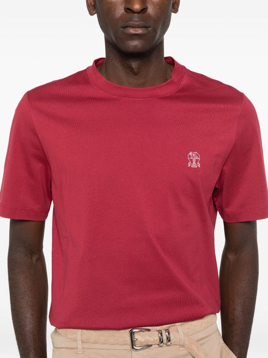 Brunello Cucinelli T-shirts and Polos Red
