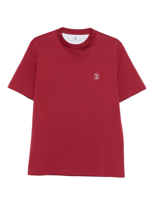 Brunello Cucinelli T-shirts and Polos Red