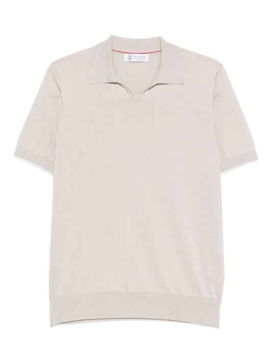 Brunello Cucinelli T-shirts and Polos Beige