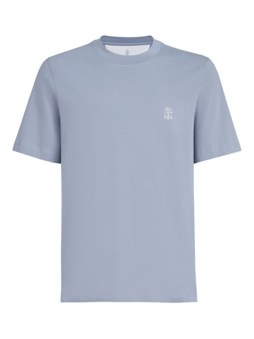 Brunello Cucinelli T-shirts and Polos Clear Blue
