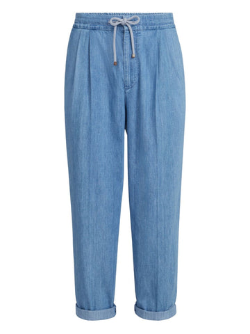 Brunello Cucinelli Trousers Clear Blue