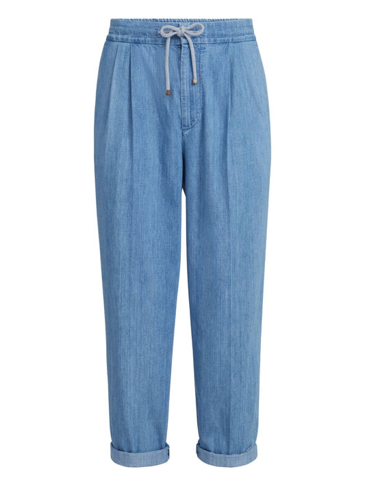 Brunello Cucinelli Trousers Clear Blue