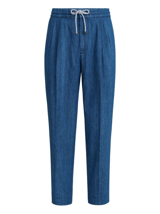 Brunello Cucinelli Trousers Clear Blue