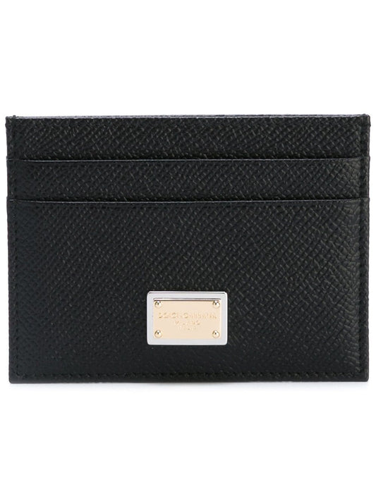 Dolce & Gabbana-card holder with logo plaque on the front