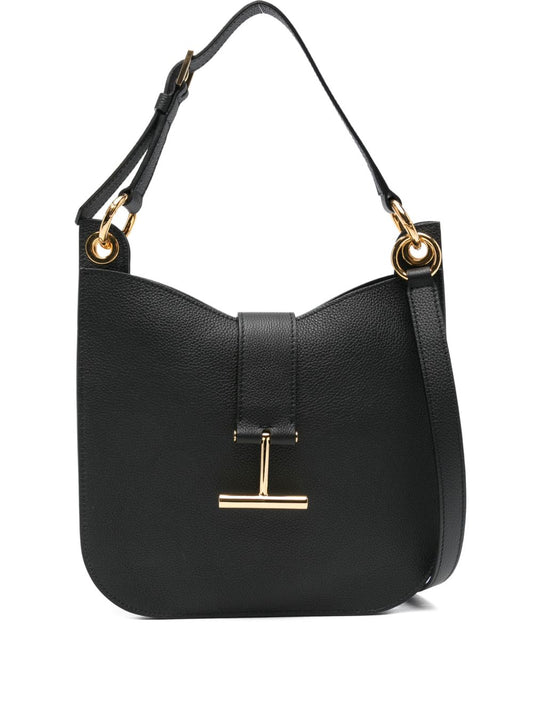 Tom Ford Tara Small Shoulder Bag In Grained Leather