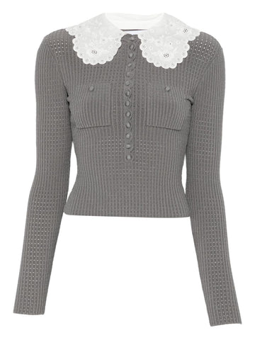 Self-Portrait Collar-detail sweater