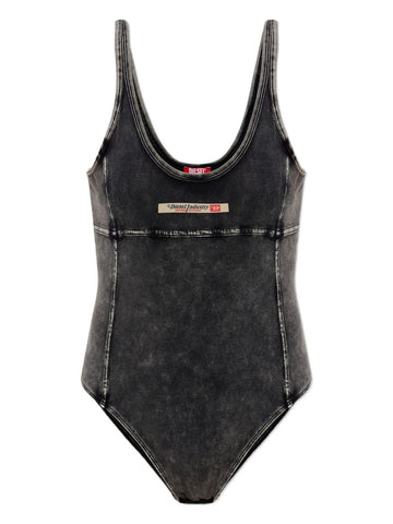 Diesel Phoebe-Dnm logo-appliqué bodysuit
