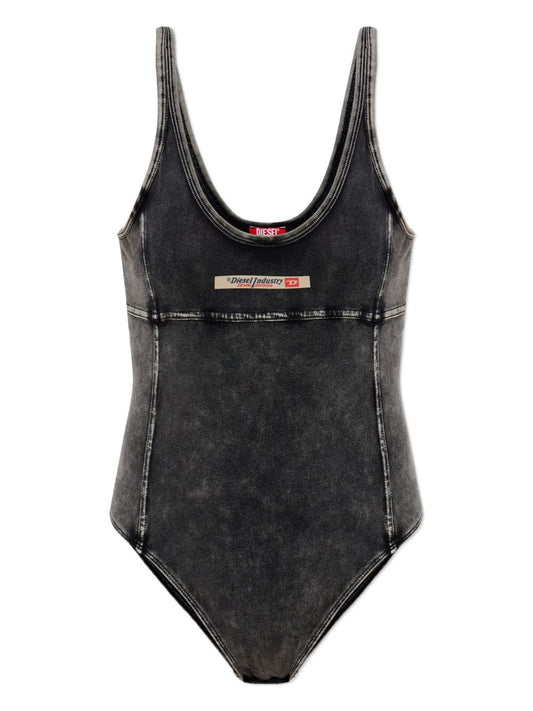 Diesel Phoebe-Dnm logo-appliqué bodysuit