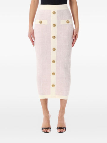 Balmain Tweed long skirt