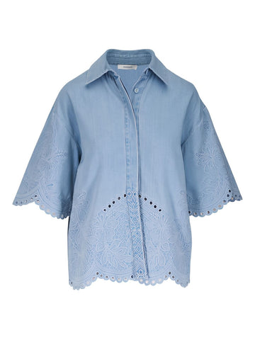 Zimmermann Shirts Clear Blue