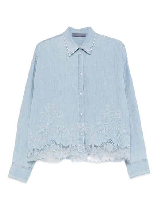 Ermanno Scervino Shirts Clear Blue