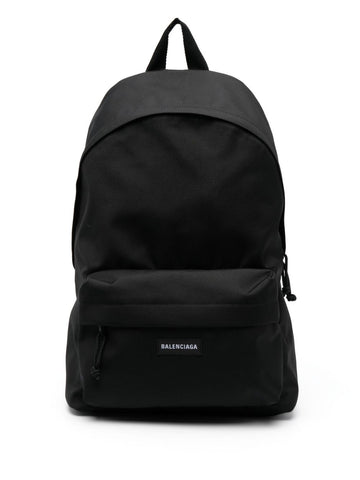 Balenciaga Explorer Backpack In Black Recycled Nylon