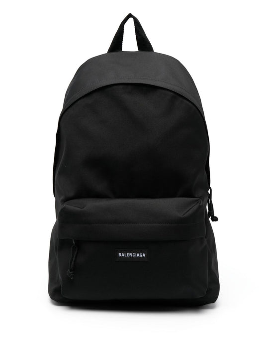 Balenciaga Explorer Backpack In Black Recycled Nylon