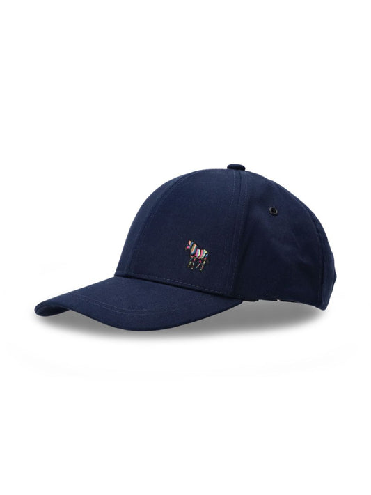 Paul Smith Navy Cotton Zebra Logo Baseball Cap