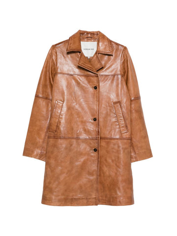 HERSKIND Coats Leather Brown