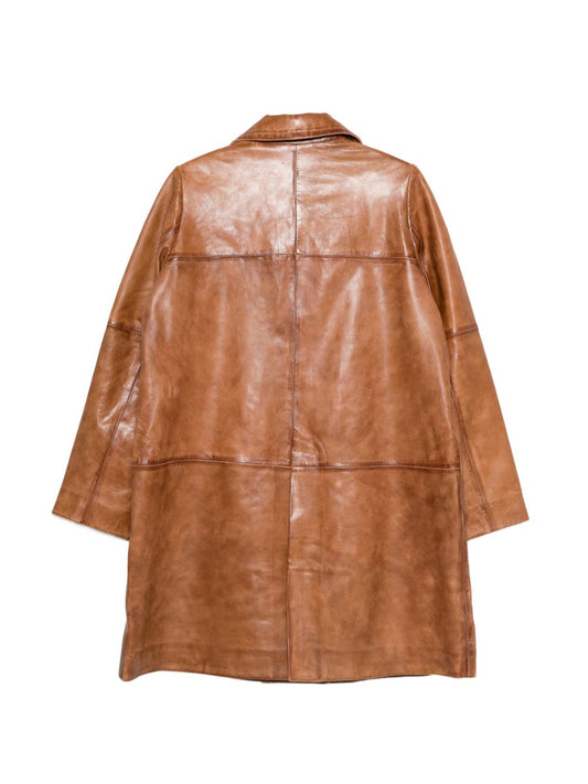 HERSKIND Coats Leather Brown