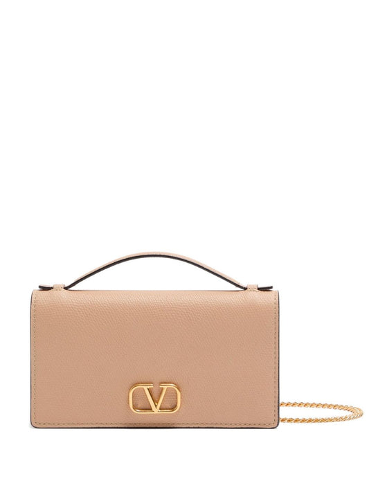 Valentino Garavani VLogo Signature leather wallet on chain