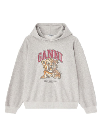 Ganni Margot Kitty organic cotton hoodie