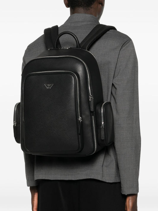 Emporio Armani ASV regenerated Saffiano backpack