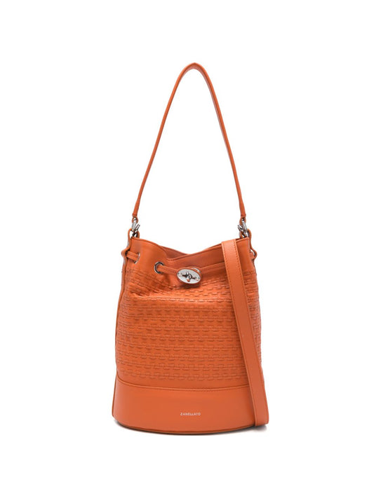 Zanellato Monda'® Small Bag In Orange Sicilian Mosaic