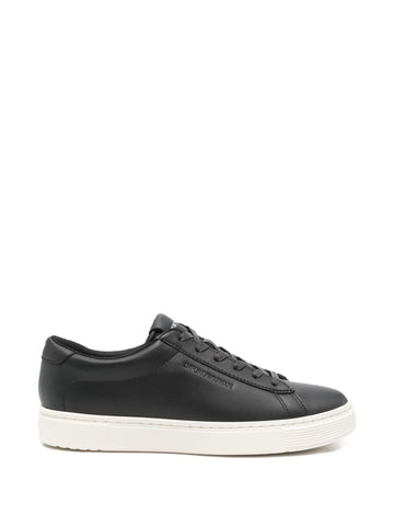 Emporio Armani leather lace-up sneakers