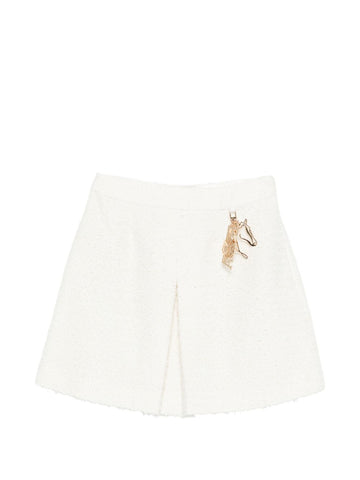 Emporio Armani A-line shape Tweed mini skirt