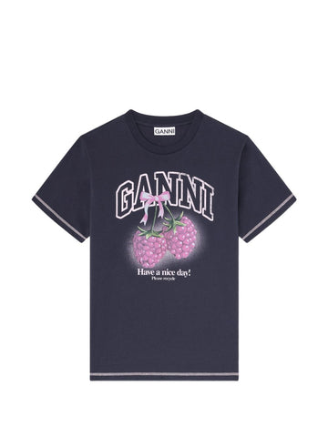 GANNI T-shirts and Polos Black