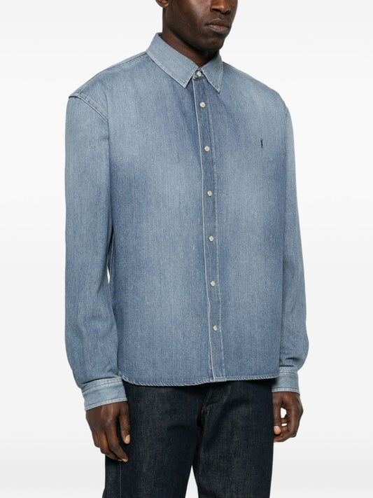Saint Laurent  Shirts Blue