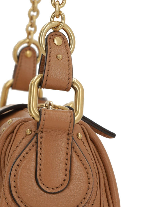 Chloé Small Paddington Chain Bag In Grained Leather