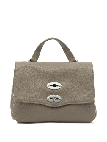 Zanellato Postina® Baby Bag In Hammered Grey Creta Leather