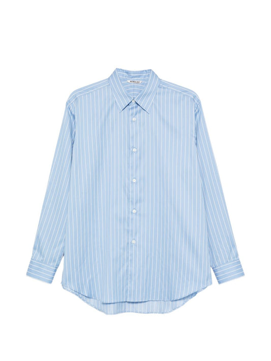 AURALEE Shirts Clear Blue