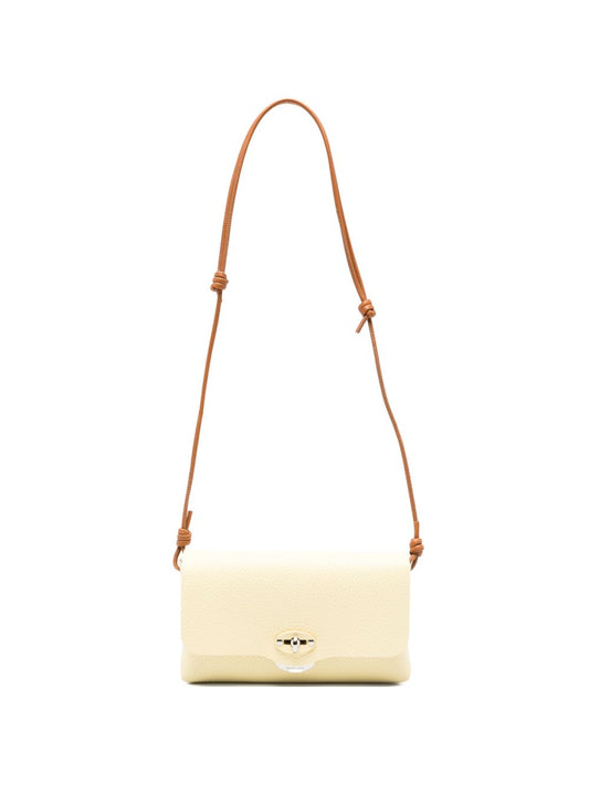 Zanellato Lettera® Small Bag In Hammered Yellow Zibibbo Di Pantelleria Leather