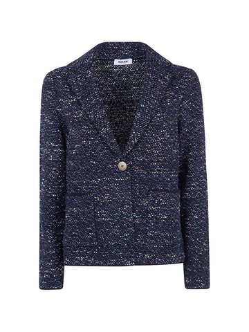 Base Cotton blend single-breasted jacket