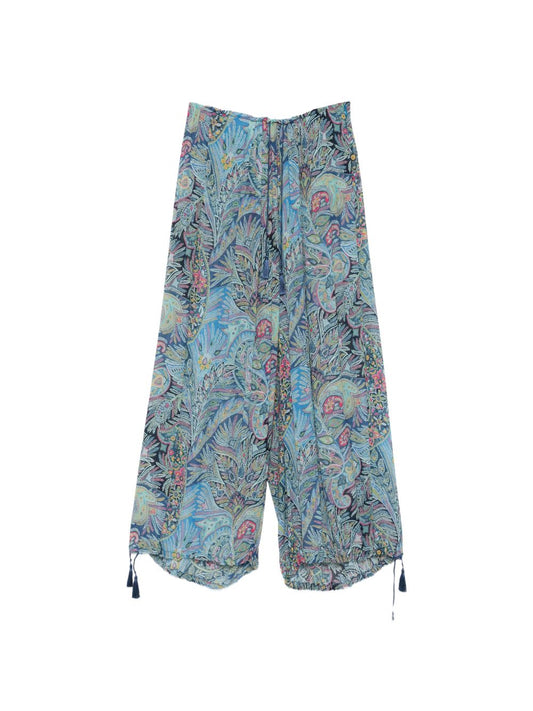 Etro Trousers Clear Blue