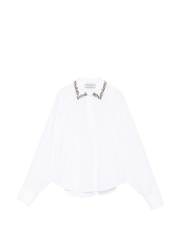 Ermanno Firenze Embroidered cotton shirt