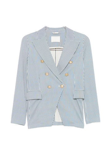 Circolo 1901 Striped double-breasted jacket