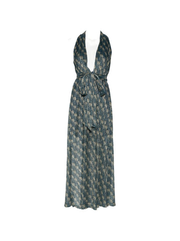 Siyu V-neck Ars long dress