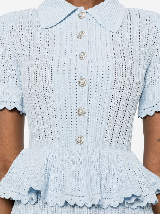 Self-portrait Dresses Clear Blue