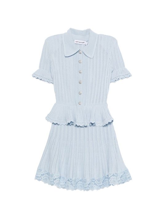 Self-portrait Dresses Clear Blue