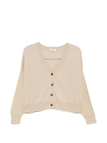 Base Linen and cotton blend cardigan