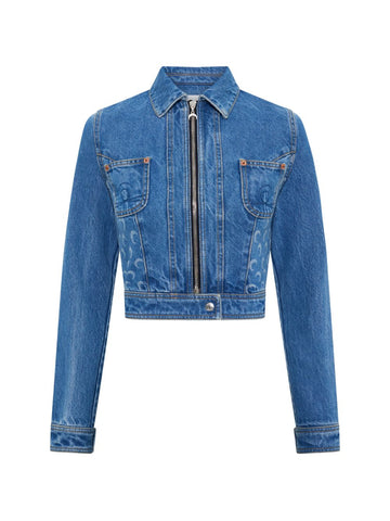 Marine Serre Denim cotton jacket
