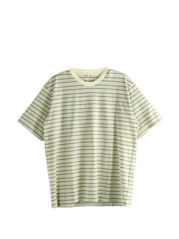 Auralee Striped cotton t-shirt